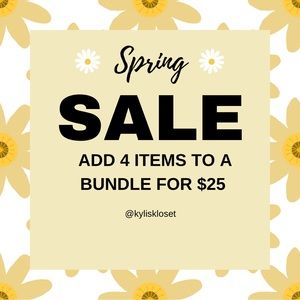 Major closet clear out! Add 4 items to bundle and send $25 offer!
